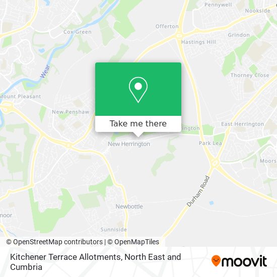 Kitchener Terrace Allotments map