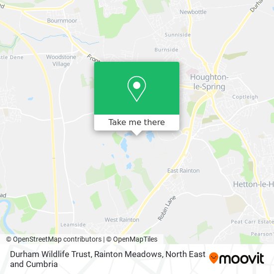 Durham Wildlife Trust, Rainton Meadows map