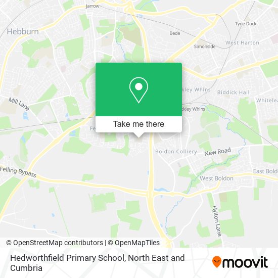 Hedworthfield Primary School map