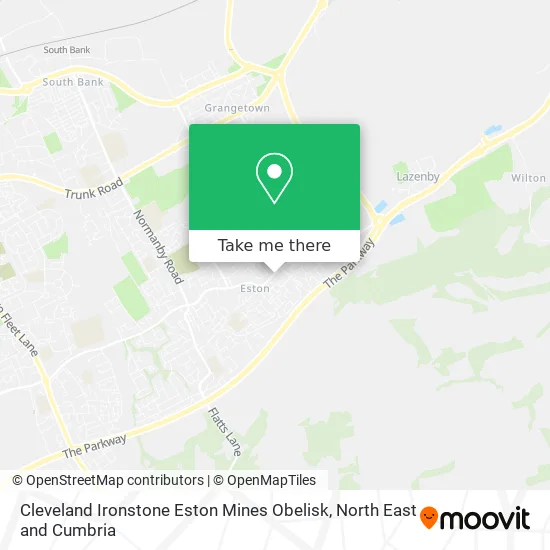 Cleveland Ironstone Mines Map How To Get To Cleveland Ironstone Eston Mines Obelisk In Redcar And  Cleveland By Bus?