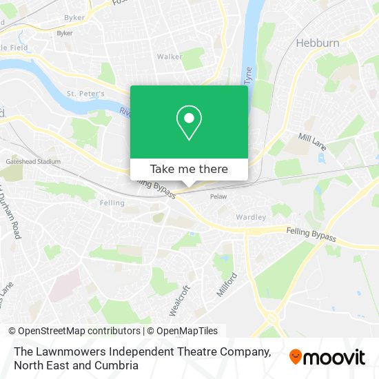 The Lawnmowers Independent Theatre Company map