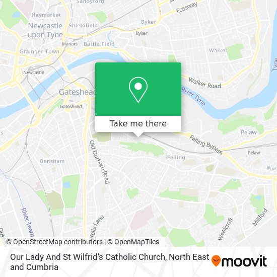 Our Lady And St Wilfrid's Catholic Church map