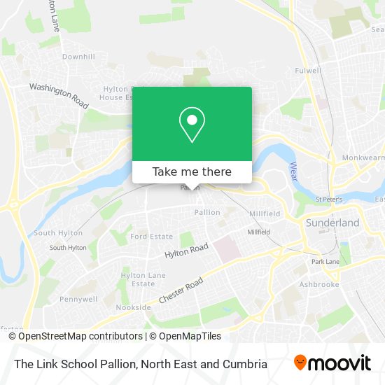 The Link School Pallion map