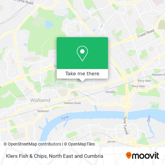 Klers Fish & Chips map