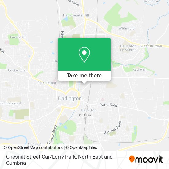 Chesnut Street Car/Lorry Park map