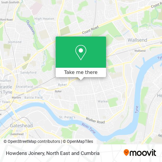 Howdens Joinery map