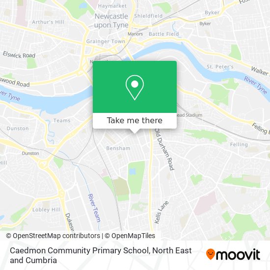Caedmon Community Primary School map