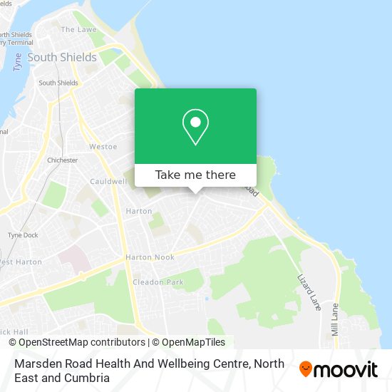 Marsden Road Health And Wellbeing Centre map