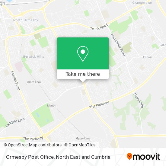 Ormesby Post Office map