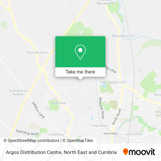 Argos Distribution Centre map