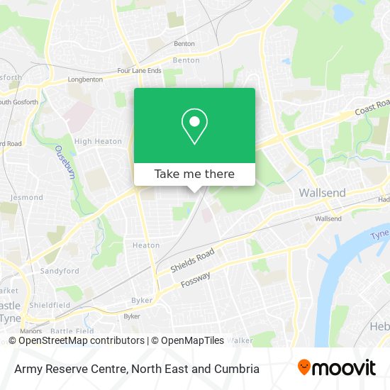 Army Reserve Centre map