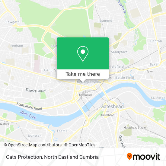 Cats Protection map