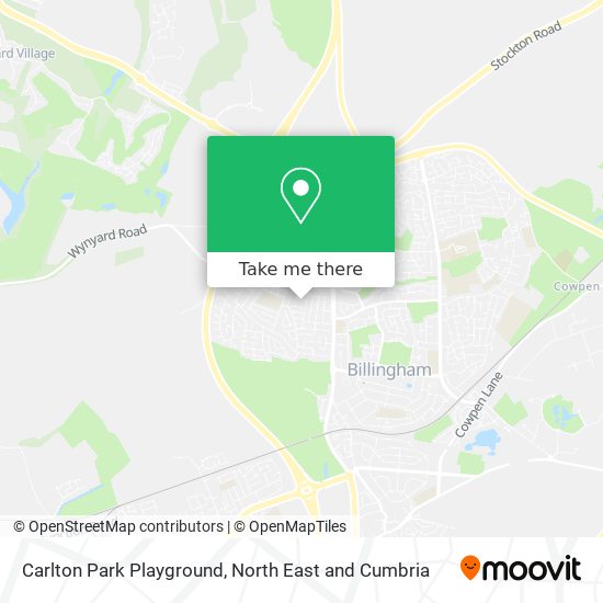 Carlton Park Playground map