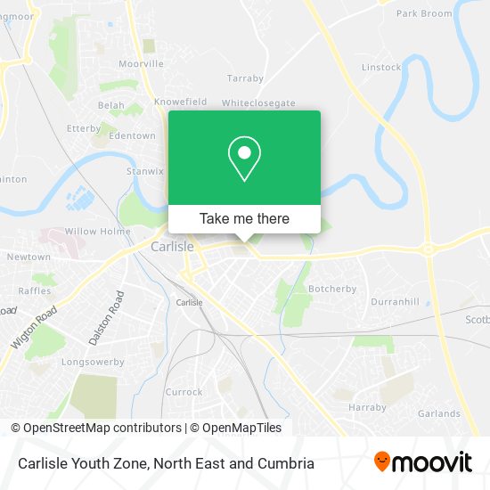 Carlisle Youth Zone map