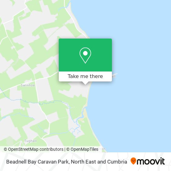 Beadnell Bay Caravan Park map