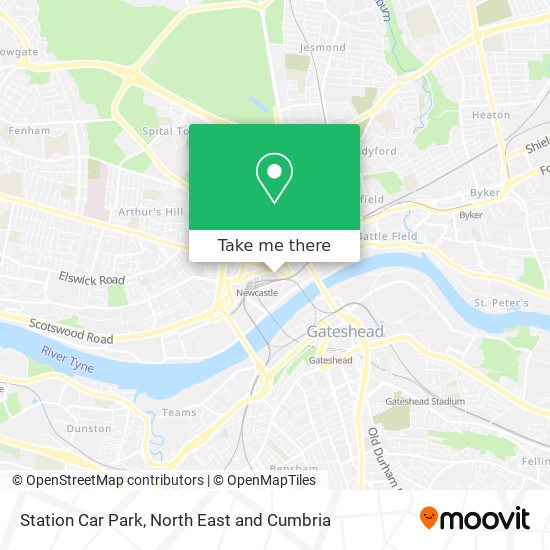 Station Car Park map