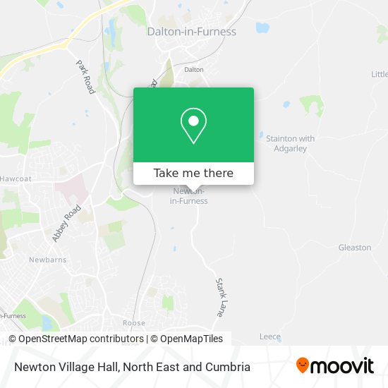 Newton Village Hall map
