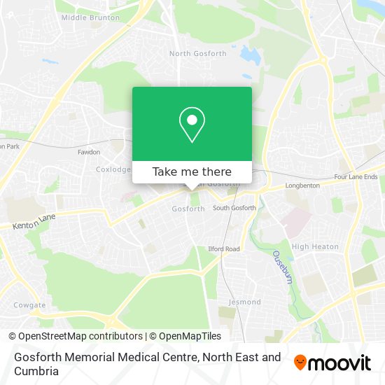 Gosforth Memorial Medical Centre map