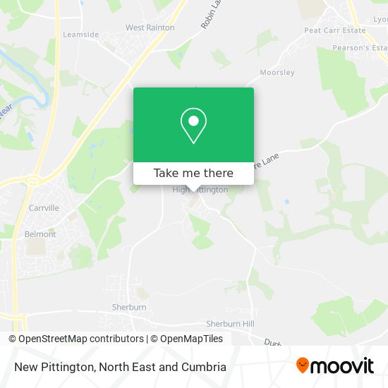 New Pittington map