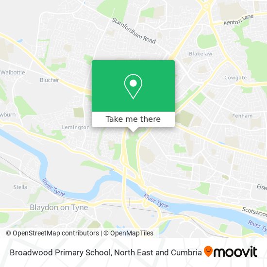 Broadwood Primary School map
