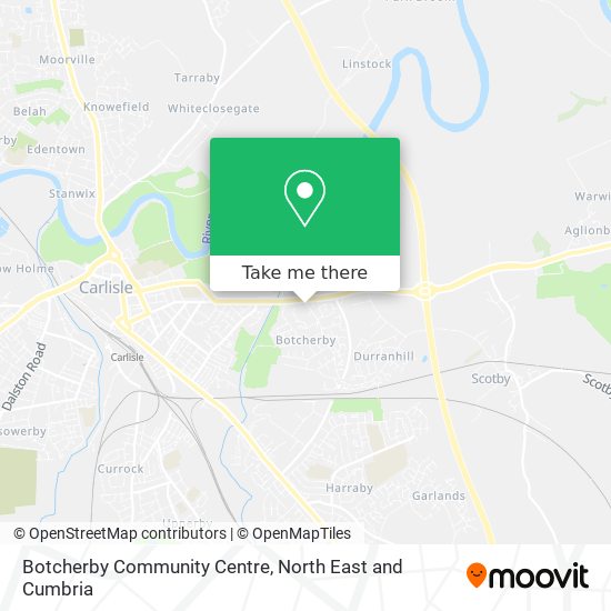 Botcherby Community Centre map