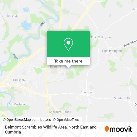 Belmont Scrambles Wildlife Area map