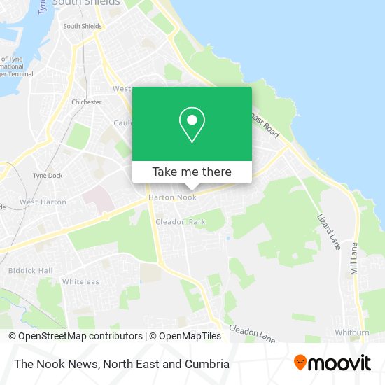 The Nook News map