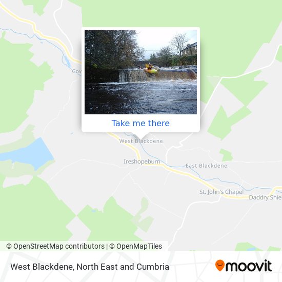 West Blackdene map
