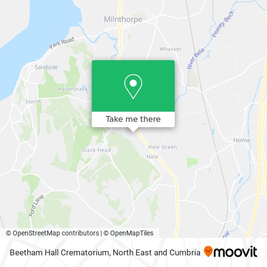 Beetham Hall Crematorium map