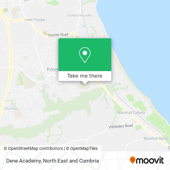 Dene Academy map