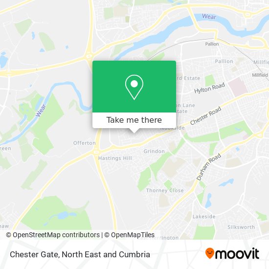 Chester Gate map