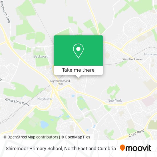 Shiremoor Primary School map