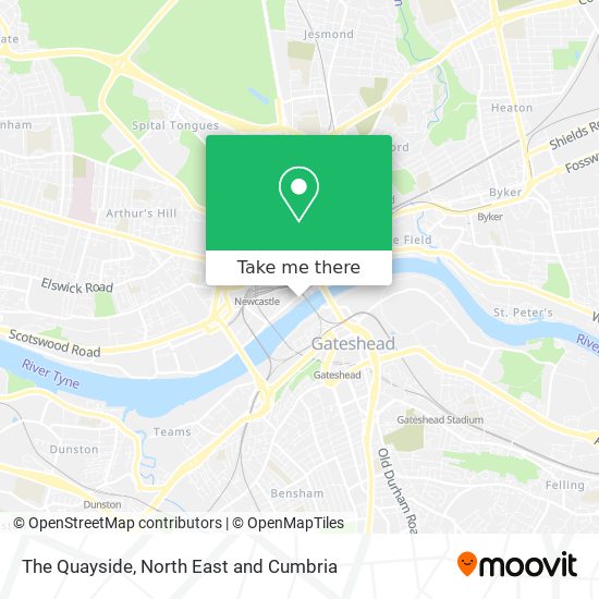 The Quayside map