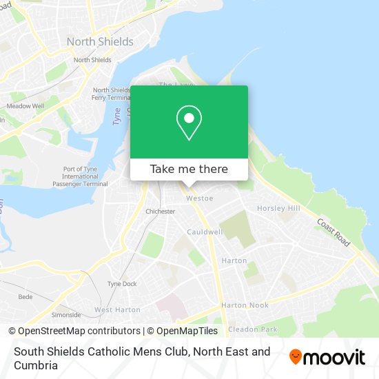 South Shields Catholic Mens Club map