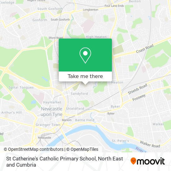 St Catherine's Catholic Primary School map