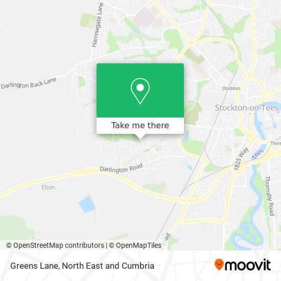 Greens Lane map