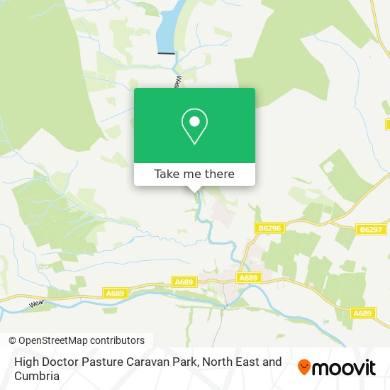 High Doctor Pasture Caravan Park map