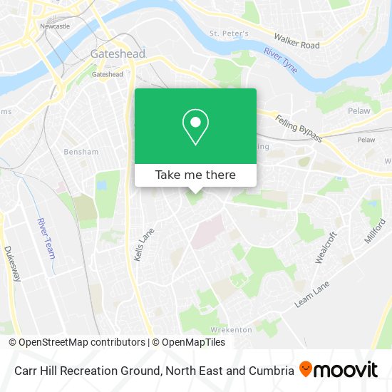 Carr Hill Recreation Ground map