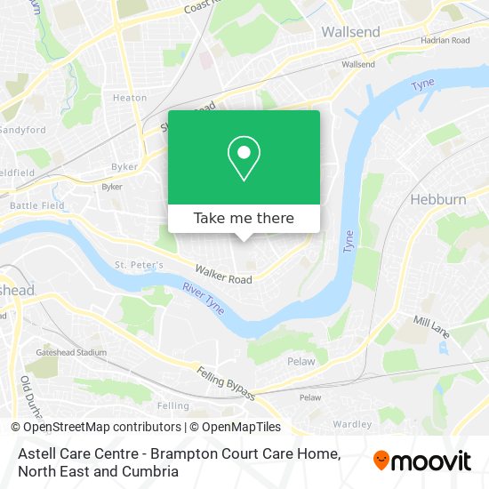 Astell Care Centre - Brampton Court Care Home map