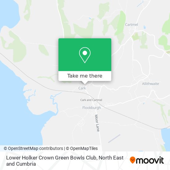 Lower Holker Crown Green Bowls Club map