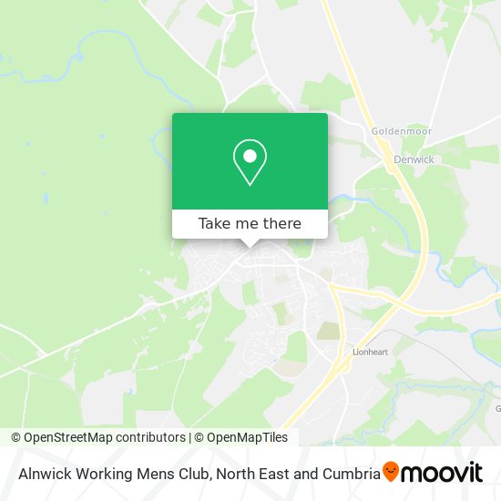 Alnwick Working Mens Club map