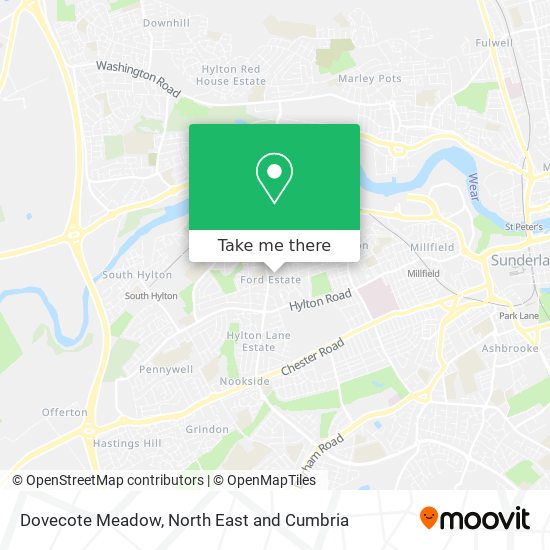 Dovecote Meadow map