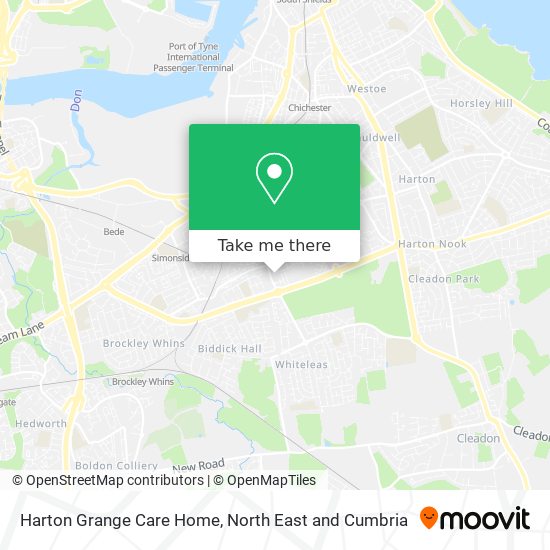 Harton Grange Care Home map