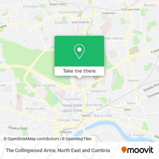 The Collingwood Arms map