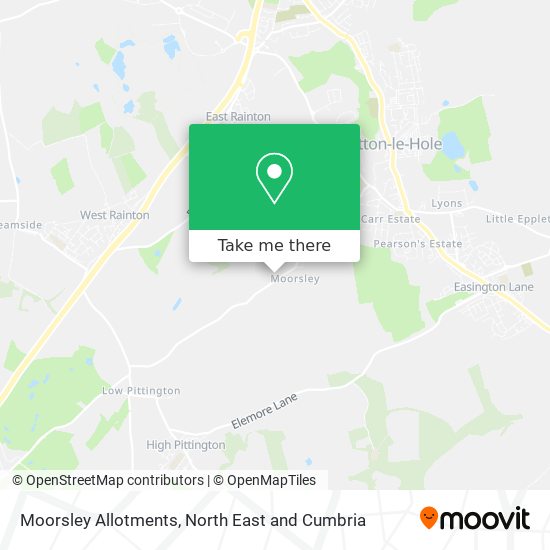 Moorsley Allotments map
