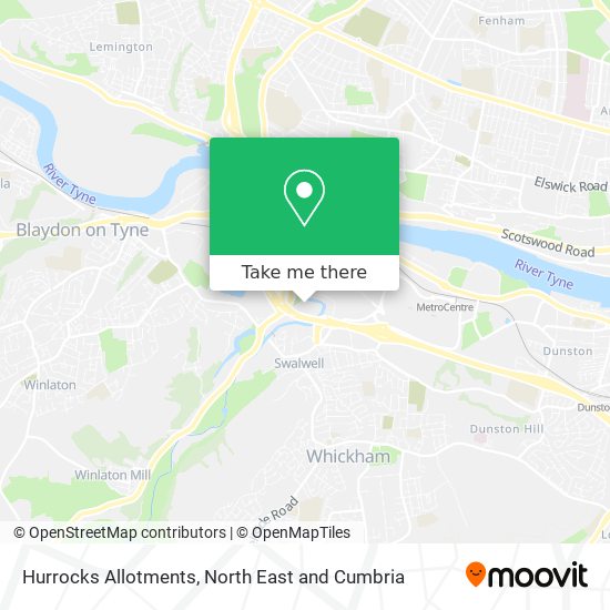 Hurrocks Allotments map