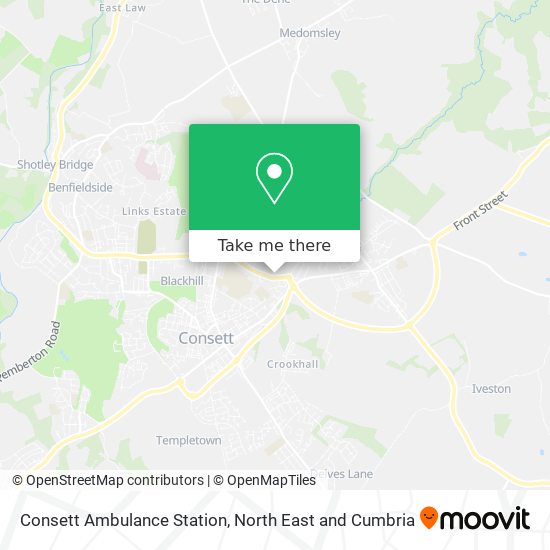 Consett Ambulance Station map