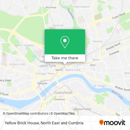 Yellow Brick House map