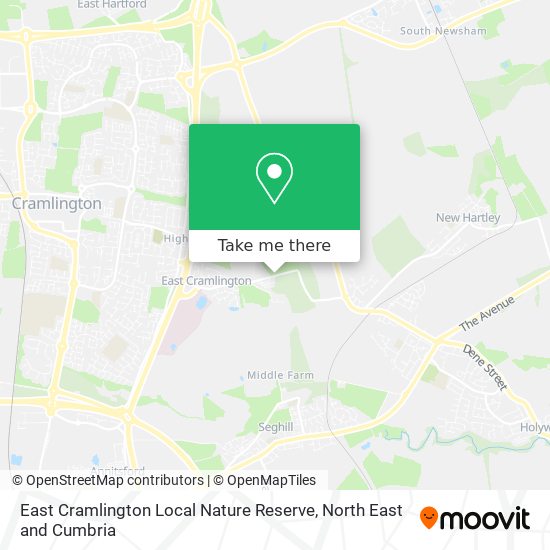East Cramlington Local Nature Reserve map