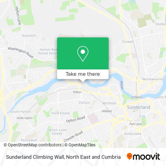 Sunderland Climbing Wall map
